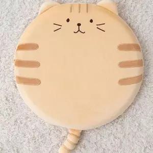 고양이 40X40cm 치즈냥 메모리폼 고급 방석 극세사 WFLZLNH