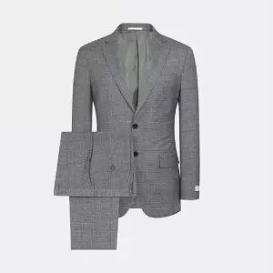 [롯데백화점]본 물리네 글렌체크 모달 수트 그레이  BN4SJA020A-LG