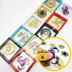 스피너 무지개 3000 부드러운 - 메탈 릭 피젯 작동완구 움직임