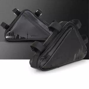 자전거 프레임 걸이형 슬림 삼각 방수 지퍼 가방 악세사리 짐받이 고정형