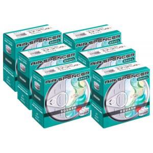 에이코샤 방향제 에어 스펜서 스쿼시 자동차 차량용 카트리지 6개