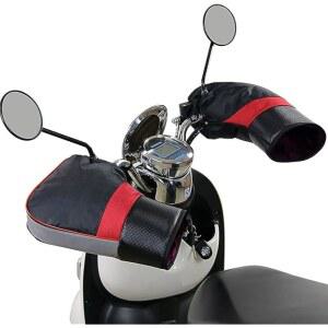 페닌슐라 러브 워터프루프 ATV 핸드 머프 모터사이클 핸들바 장갑, 반사 스트립 방풍 스노우모바일 핸들 그립 건틀릿, 겨울 스쿠터 워머 커버 착용