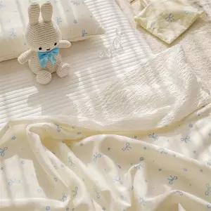 생크림 모달 리플 아기블랭킷 여름 낮잠이불