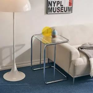 모던하우스 ON 발렌2.0 강화유리 소파 사이드 테이블투명