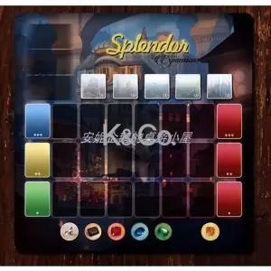 스플랜더 매트 게임 패드 플레이 듀얼 보드게임 테이블 보드