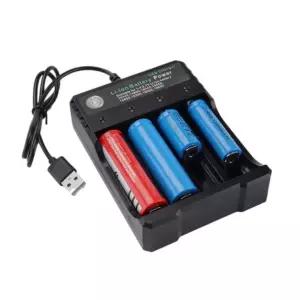 4구 멀티 배터리 USB 충전기 리튬이온배터리 건전지충전기 LED표시 KC인증
