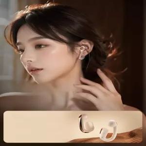 오픈형 이어폰 귀찌형 무선 스포츠 핑크 골드 운동용 블루투스 헤드셋 이어버드