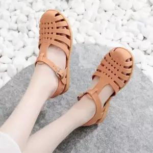 여성용 여름용 발 편한 EVA 방수 아쿠아 샌들 여성통굽샌들 통굽샌들 물놀이신발 eva샌들