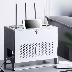 숨기기 정리함 셋탑박스 와이파이 일체형 거치대 멀티탭선정리 멀티탭 공유기