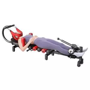 누워서하는 스트레칭 허리 수평거꾸리 견인 경추