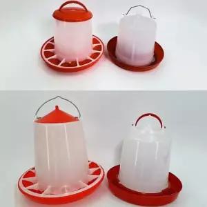 병아리 반자동 모이통 물통 사료통 닭먹이통 새 1.5kg