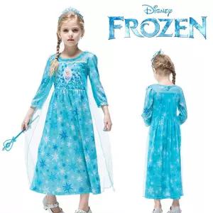 한중 겨울왕국 엘사 눈꽃 긴팔 드레스 (택1)여아옷 유아 공주 할로윈 연주회 코스프레 동원피스 의류