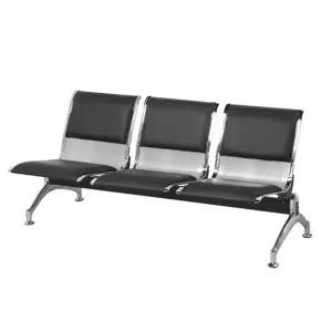 더크린 대기 장의자 3인 등유팔무 블랙 메쉬의자 책상의자 가죽의자 사무용의자 학생의자