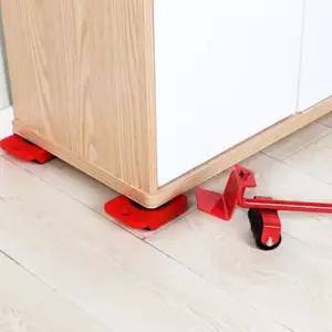 무거운 가구 옮기는 장치 지렛대 이동식 짐 피아노이사 옮기기 만능 바퀴 노랑이셋트 옮기는도구 운반 냉장