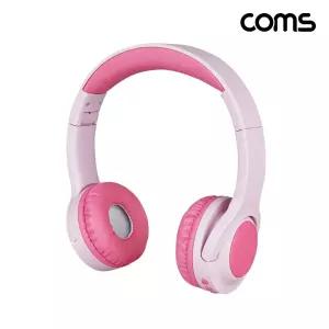 Coms 나비 어린이용 무선 헤드셋 NV196-CHD2G 핑크용헤드폰