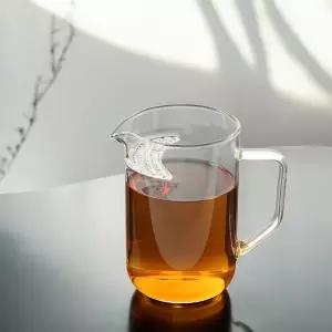 리크플 내열유리 거름망 차포트 숙우 투명 티팟필터 주전자 찻주전자 일체형