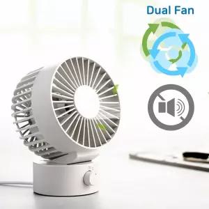탁상용 Dual Fan 저소음 미니 써큘레이터써이터 무선선풍기 고성능 책상용 스탠드 용선풍기
