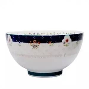 우동기 청꽃 접시 세화 대접 그릇 면기 냉면 1개