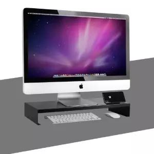 NM 모니터 받침대 메탈 거치대 선반 (중) 블랙컴퓨터스탠드 다이 대형 PC