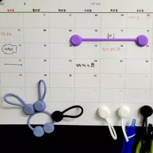 귀여운 이어폰 줄감개 냉장고자석 현관문 마그넷 이어폰줄감개 펜홀더