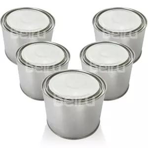 사이깡 원형 0.25L 페인트통 뚜껑 공캔 YU-07 5개빈 페인트 사이 도구 도색 양철 깡통 작업 철캔