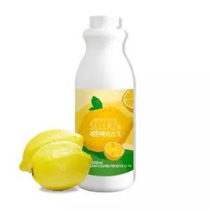 VMB 쉘몬 과일 농축액 상타입 베이스 레몬 1kg에이드 카페용 음료용 에용 용음료