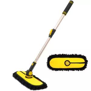 3S 세차밀대 용품 워시미트 F타입+추가걸레1개 자동차 극세사 용극 도구 밀대봉 밀대 타올 마포