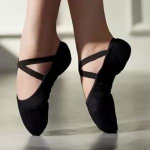 성인 여성 천 발레슈즈 무용 댄스 신발연습 발레화 댄스화 연습용 무대연출 천슈즈 여성용 부드러운 용품