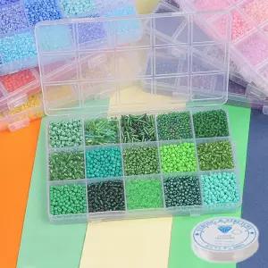 비즈아트 15종 + 우레탄줄1 DIY 간편세트 12재료 공예 팔찌만들기 부자재 우레탄 네일 만들기