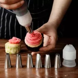 케익장식깍지 다양한 짜개 구성 제빵도구 6종set 소모양 앙금 아이싱 깍지팁 제과 꽃잎 롤타입 별깍지