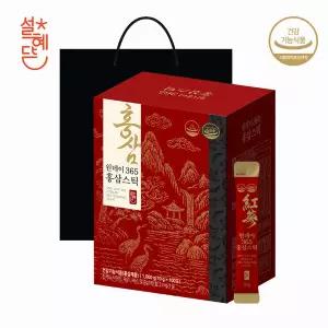 설혜담 원데이 365 홍삼스틱 100포 x 1박스 + 쇼핑백증정