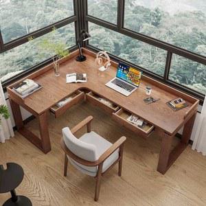 ㄱ자 책상 기역자책상 코너형 데스크 원목 코너 서랍