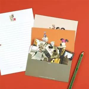 월레스와그로밋패드 933TIP83 심플 편지지+가로봉투 세트 데일