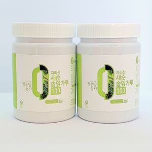 지리산 새순 솔잎가루 2통 솔순 차 분말 솔잎 효능 먹는법