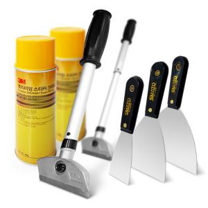 스티커 제거제 2단 스테인레스 스크래퍼 스텐 헤라 껌 스티커 제거