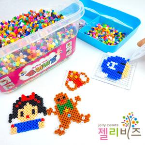 젤리 컬러 아트 비즈 5mm 공예 믹스(기본 )6000 하나더