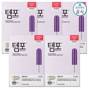 템포 탐폰 슈퍼 20개입 5팩