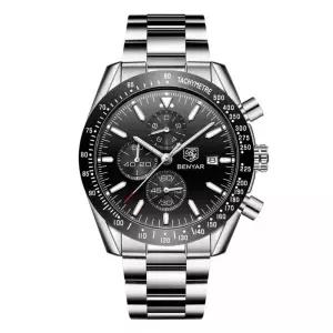 [맨백 실리콘 무드] 남자 손목 시계 메탈 실리콘 브랜드 오토매틱 BNY905W