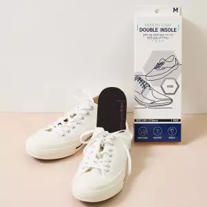 푹신한 더블 쿠션 신발 깔창/발편한 기능성 운동화 안전화 군화 메모리폼 키높이 인솔 뒤꿈치 발 발바닥 통증 패드 라텍스 구두 등산화 족저근막염 남자 군대 군인 컨버스 단화 스니커즈