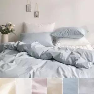 [파르페by알레르망] 플레인 80수 고밀도 워싱 홑겹이불커버 S/SS