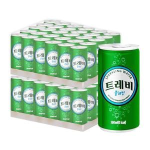 롯데칠성 트레비 플레인 190mlx30캔+30캔(총60캔) #안전박스포장