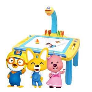 뽀로로 빛따라 그리기 테이블 보드판 그림 투시 한글 숫자 공부 장난감