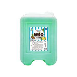 하루그린 더블퐁 레몬 주방세제 13kg 대용량 세제 업소용 식당용 트리오 퐁퐁 말통