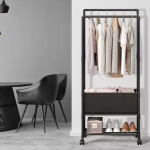 [텐바이텐]이동식 2단 더블 행거 원룸 드레스룸 조립식 미니 옷장