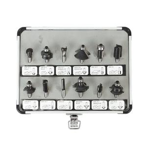 12mm 루터 비트날 세트 12pcs 케이스포함 마끼다 디월트호환 목공 루타 라우터날 셋트