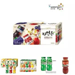 웅진 자연은 프리미엄 음료세트 180mL 24병/병음료/병음료수/과일/꼬마/주스병/유리/병주스/쥬스병/유리병