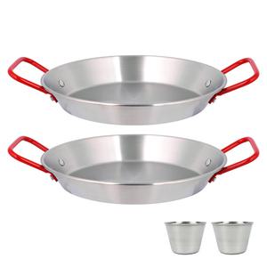 304스텐 IH 빠에야팬 24cm+소스볼 4종세트 / 인덕션겸용 감바스 떡볶이 파스타 브런치 플레이팅 낮은 후라이팬