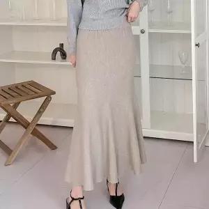 [셀러허브]여자 절개라인 가을하객룩 인어공주 롱스커트 (S23449509)