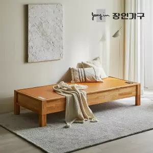 장인가구 고센 참죽나무 원목 평상형 카우치 온열 황토 흙소파 +마모륨 보료