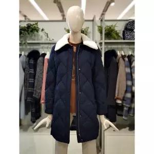 갤러리아 크로커다일레이디 양털 카라 퀄팅 덕 다운 패딩점퍼 CLDWDW210